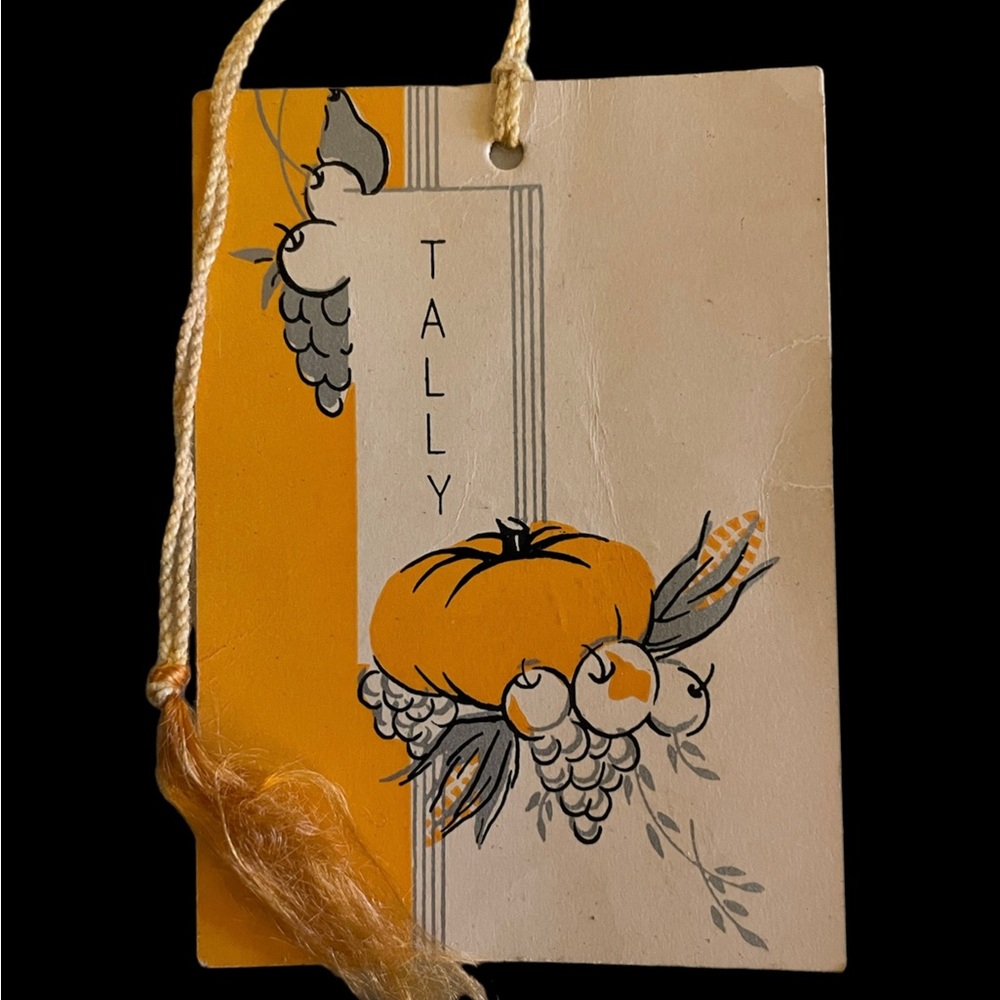 Vtg Antique Art Deco Bridge Card Game Tally Score Card
Thanksgiving Pumpkin